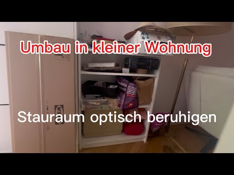Visually decluttering storage - renovation in a small apartment