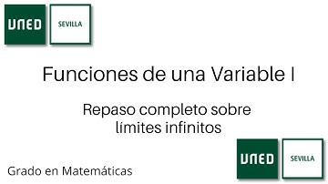 Repaso completo sobre límites infinitos | Funciones de una Variable I | UNED