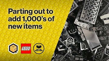 Parting out to add 1,000s of new items to the store - LEGO Bricklink Vlog