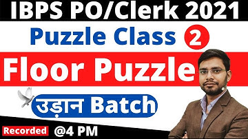 Floor Puzzle for IBPS PO\Clerk 2021 | Reasoning for Banking Exam 2021 |  How to  solve Puzzles