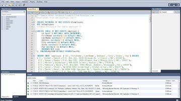 Create / import sample database using MySQL workbench