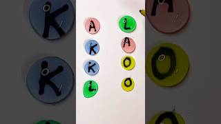 Alphabet Drop Part 1 😄 #mix #colormixingmagic #shortsviral #colourfill