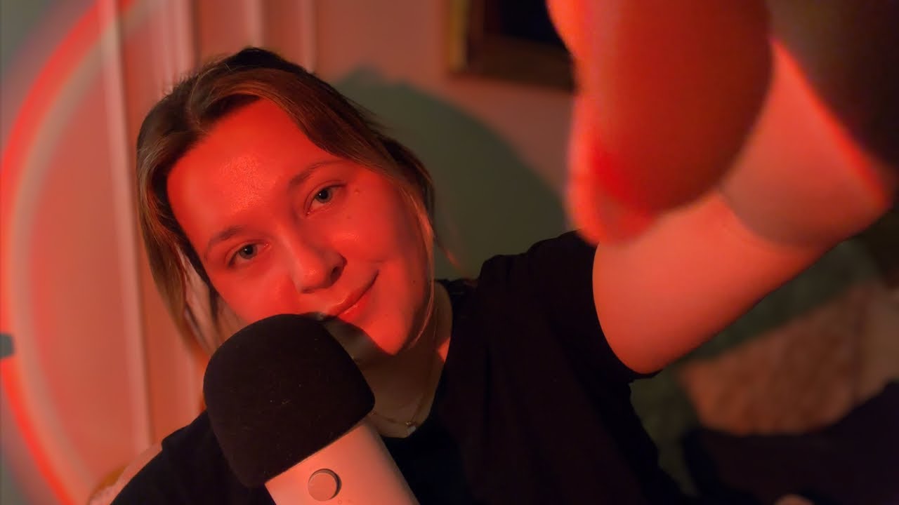 ASMR clicky affirmations (hand movements, personal attention & tapping)