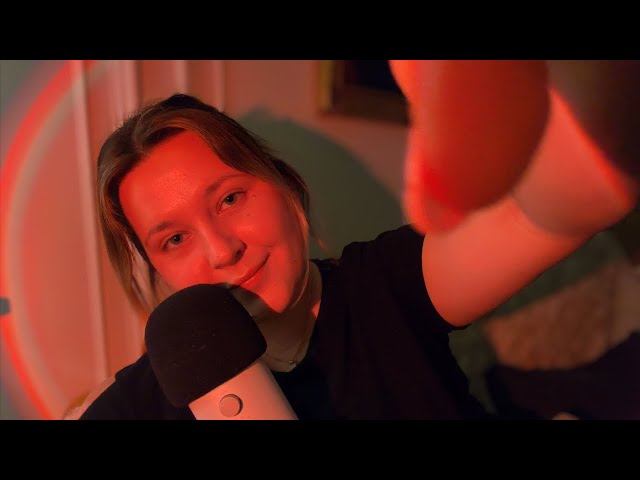 ASMR clicky affirmations (hand movements, personal attention & tapping)