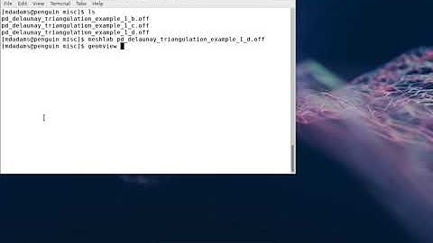 SENG475 --- Meshlab/Geomview Demo