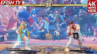 R. Mika vs Ryu (Hardest AI) - Street Fighter V | 4K 60FPS HDR