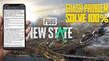 PUBG NEW STATE CRASH FIX | PUBG NEW STATE CRASH PROBLEM SOLVED | NINJA JEE