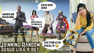 Joining Random Squad of Naughty Rich Crazy Girls👩🏻‍🦳Like A Bot🤣|M24 Vs Dp28 in close😱can i win?