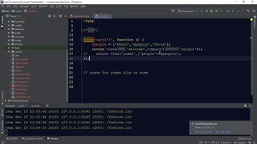 Passing data from route or controller to view in laravel for beginners