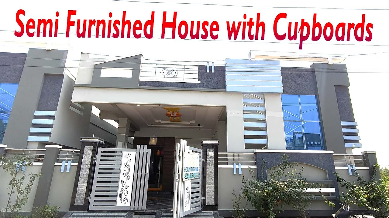 Semi-furnished House with Cupboards