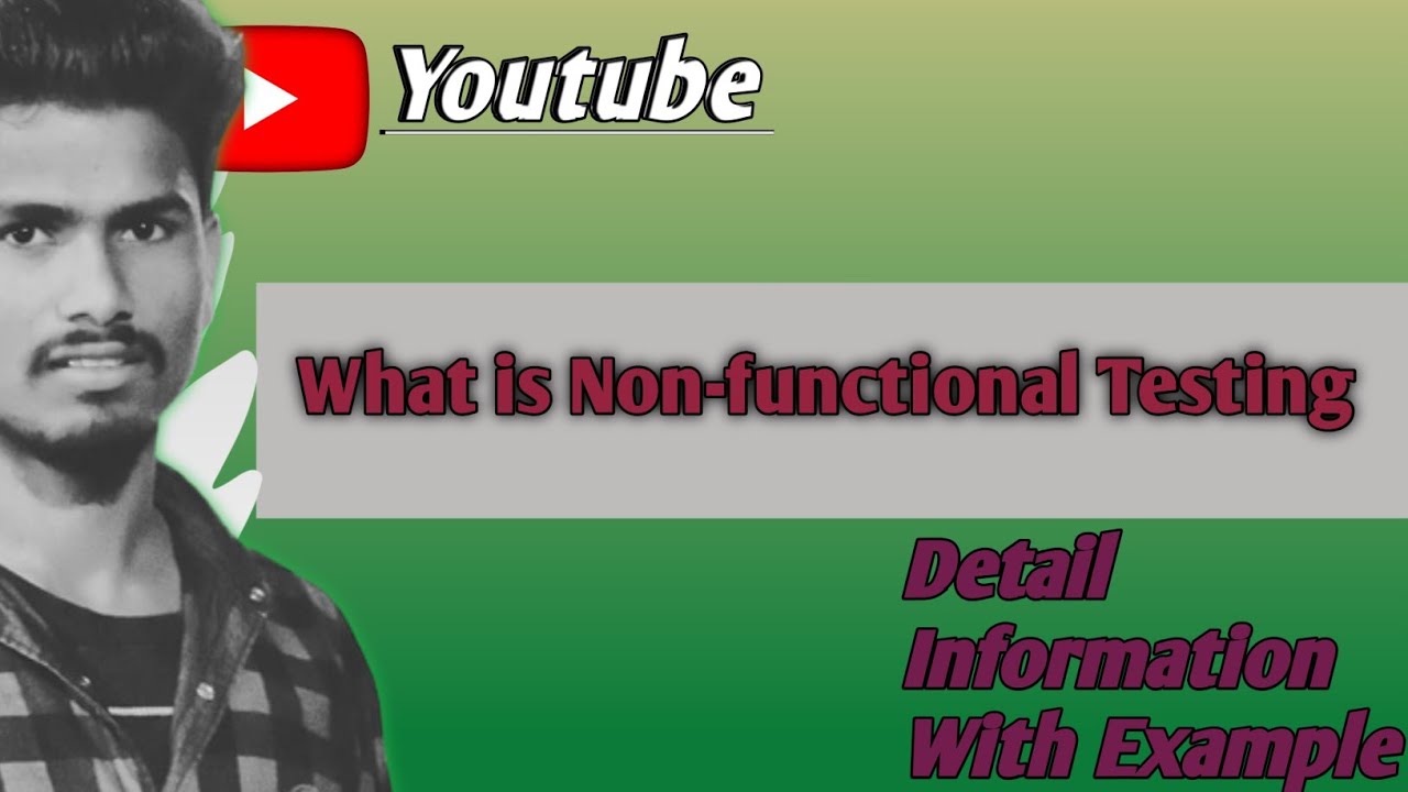 What is non functional testing with example youtube
