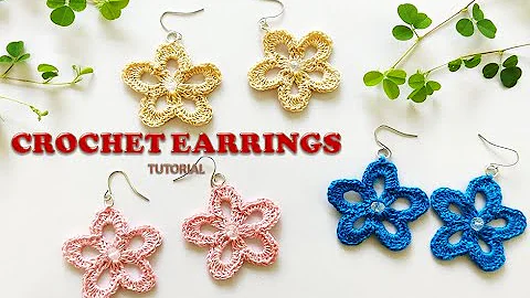 Learn to Create Beautiful Crochet Flower Earrings