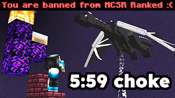 he choked the ranked world record... and got banned.