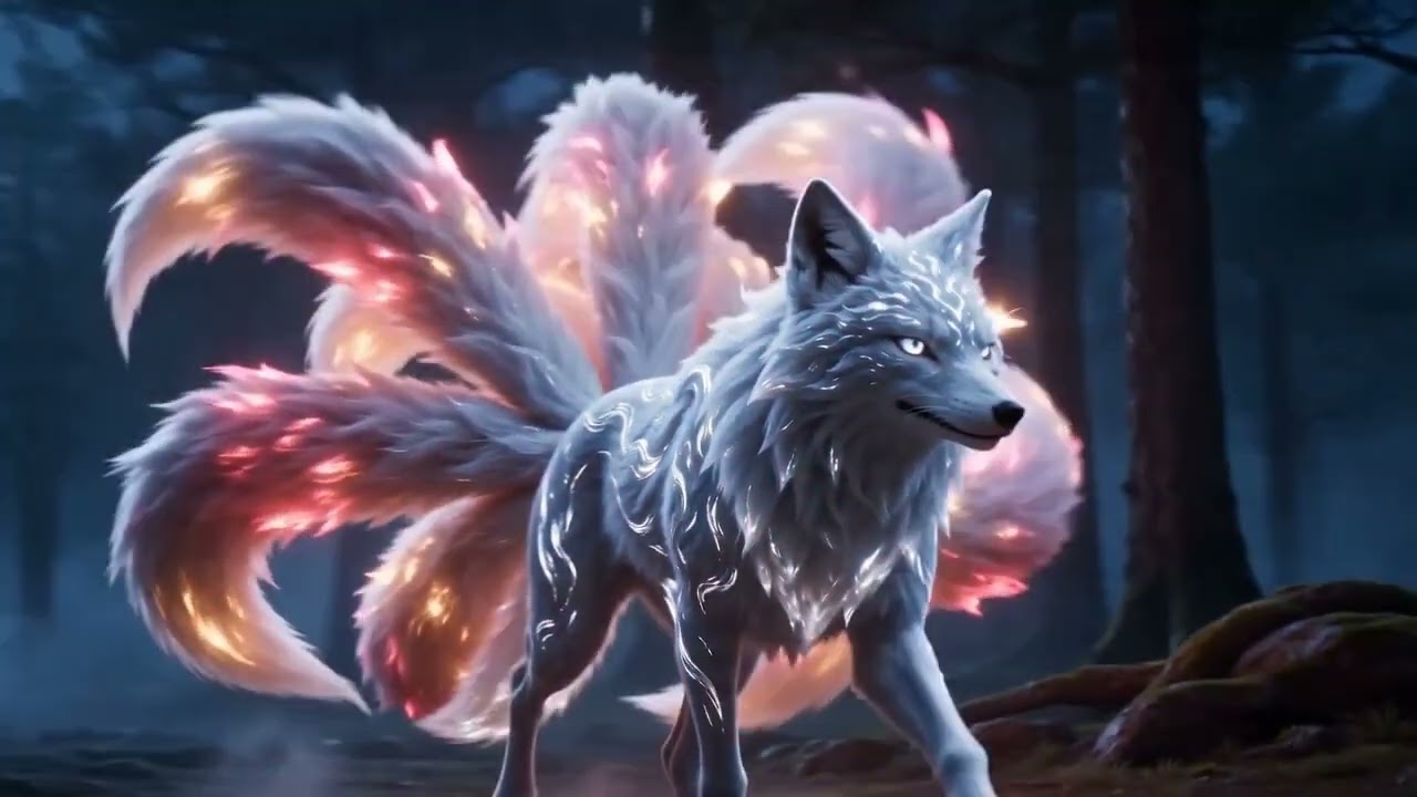九尾狐夜现/ Nine-Tailed Fox at Night - YouTube