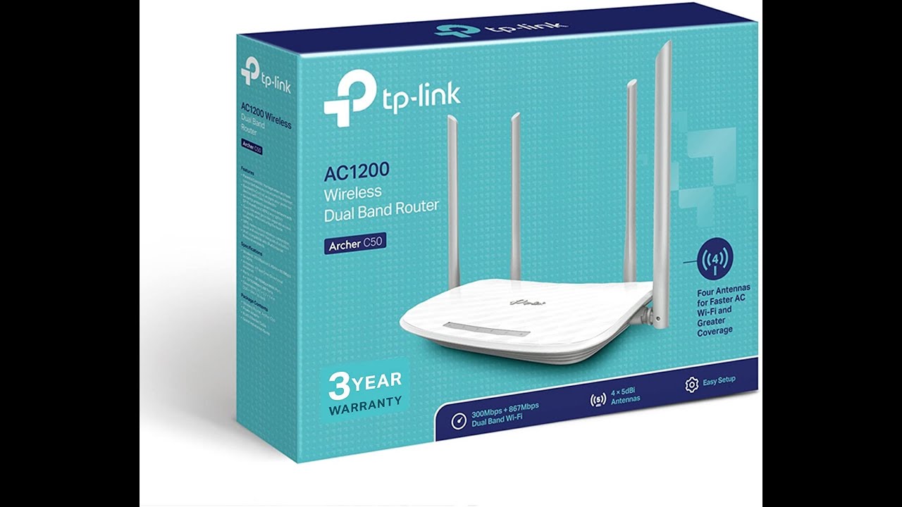 TP-Link Archer C50 AC1200 Wireless Dual Band Router Review 