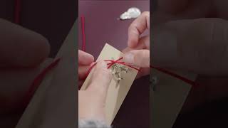 Embroidery on manila tags- DIY by Søstrene Grene