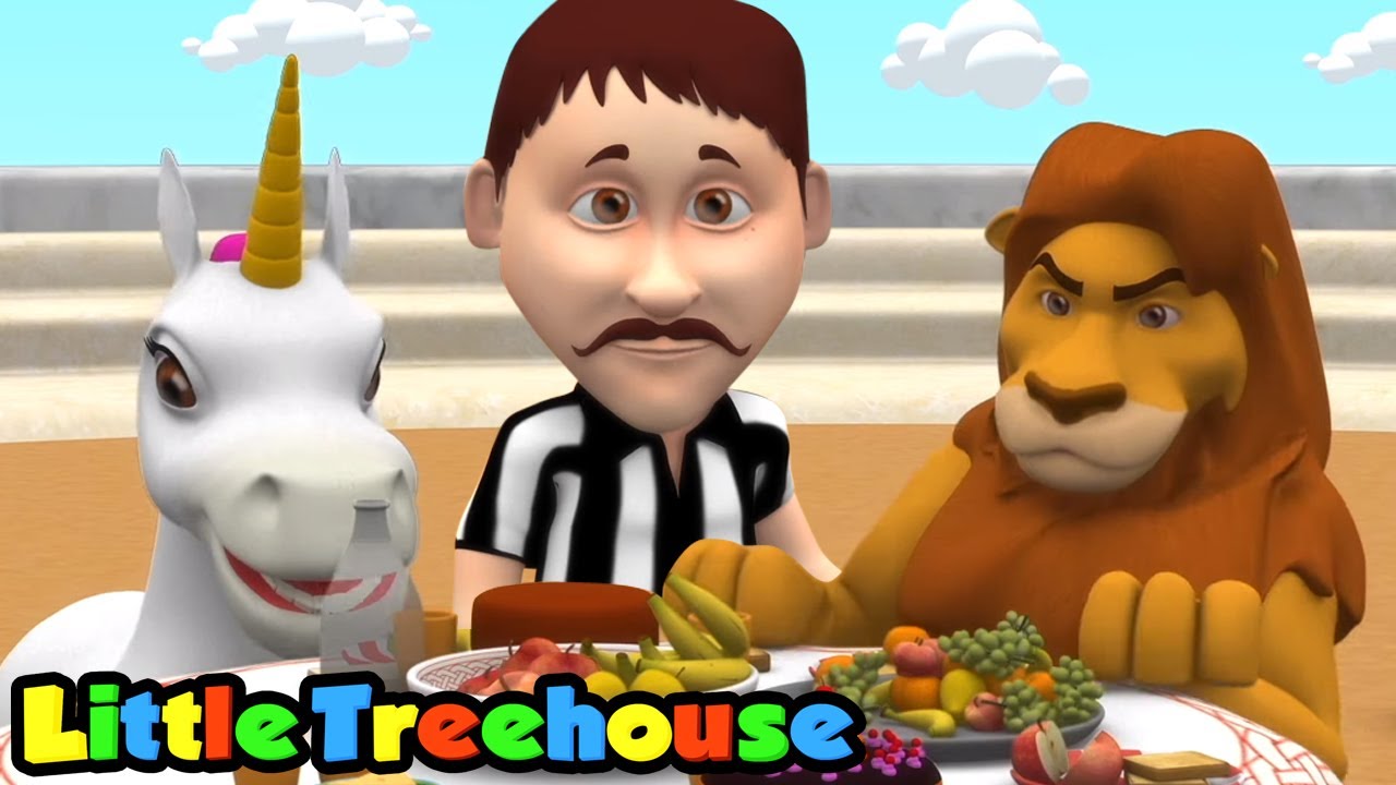 ⁣Лев и Единорог | потешки для малышей | Little Treehouse Russia | русский мультфильмы для детей