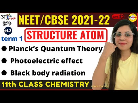 Photoelectric effect | Structure of Atom | Class 11 |L /2| SALONI MA'AM |
