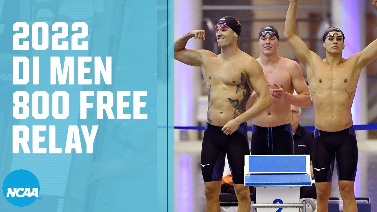 Mens 800 freestyle relay 2022 NCAA swimming championships