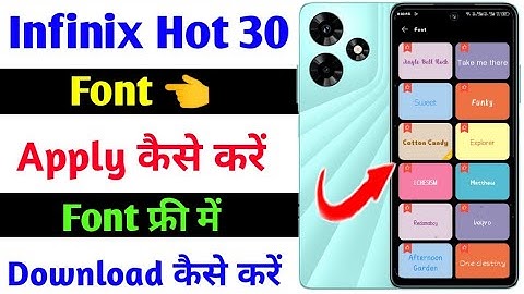 infinix hot 30 change font style| how to download free font on infinix hot 30
