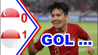 GOL....GOL... WITAN SULAIMAN INDONESIA VS SINGAPURA 1-0 ll SPORTS TIMNAS