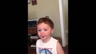 Adorable Redhead Sings Pop