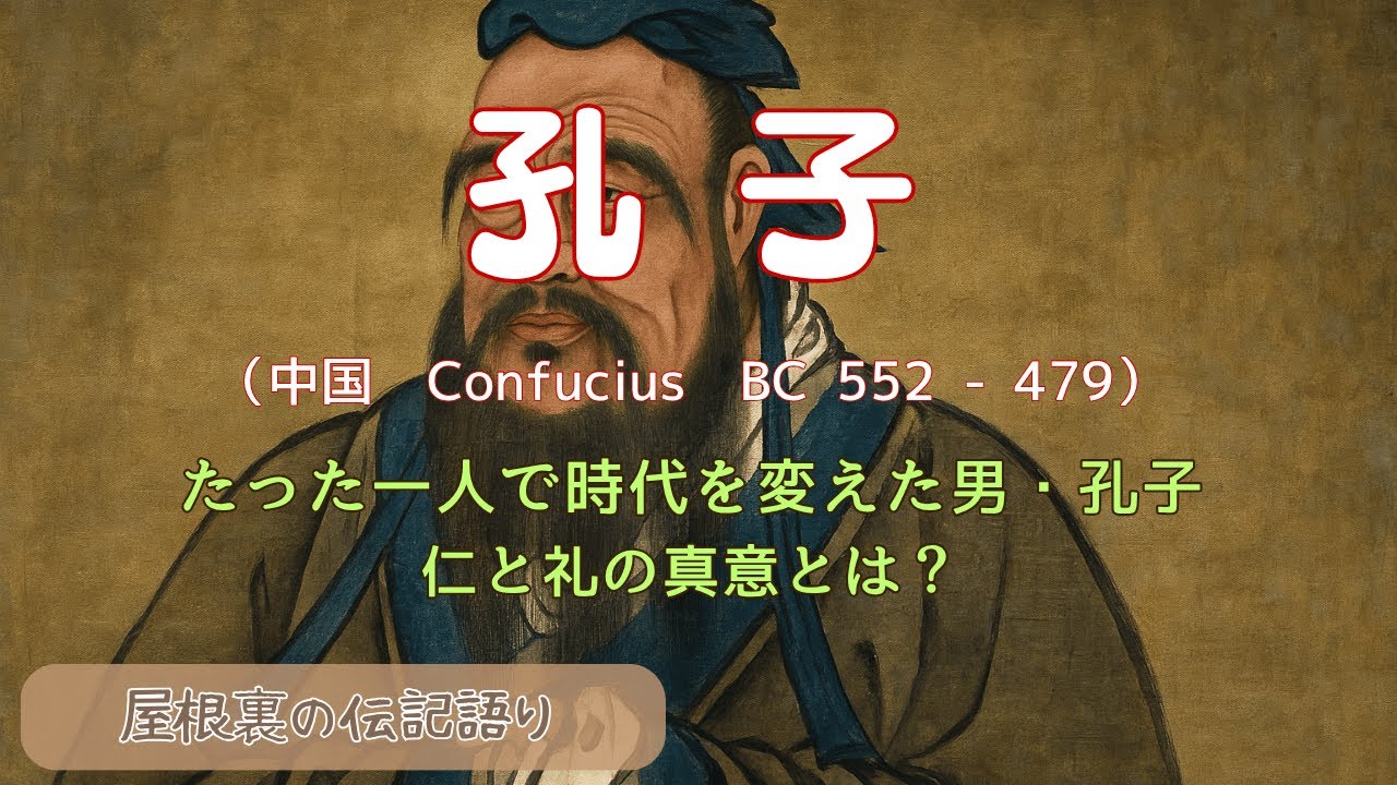 【伝記語り】たった一人で時代を変えた男・孔子---仁と礼の真意とは? - YouTube