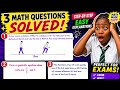 4 Important Math Questions Solved. Can you solve it? | Exam Prep #wassce exams