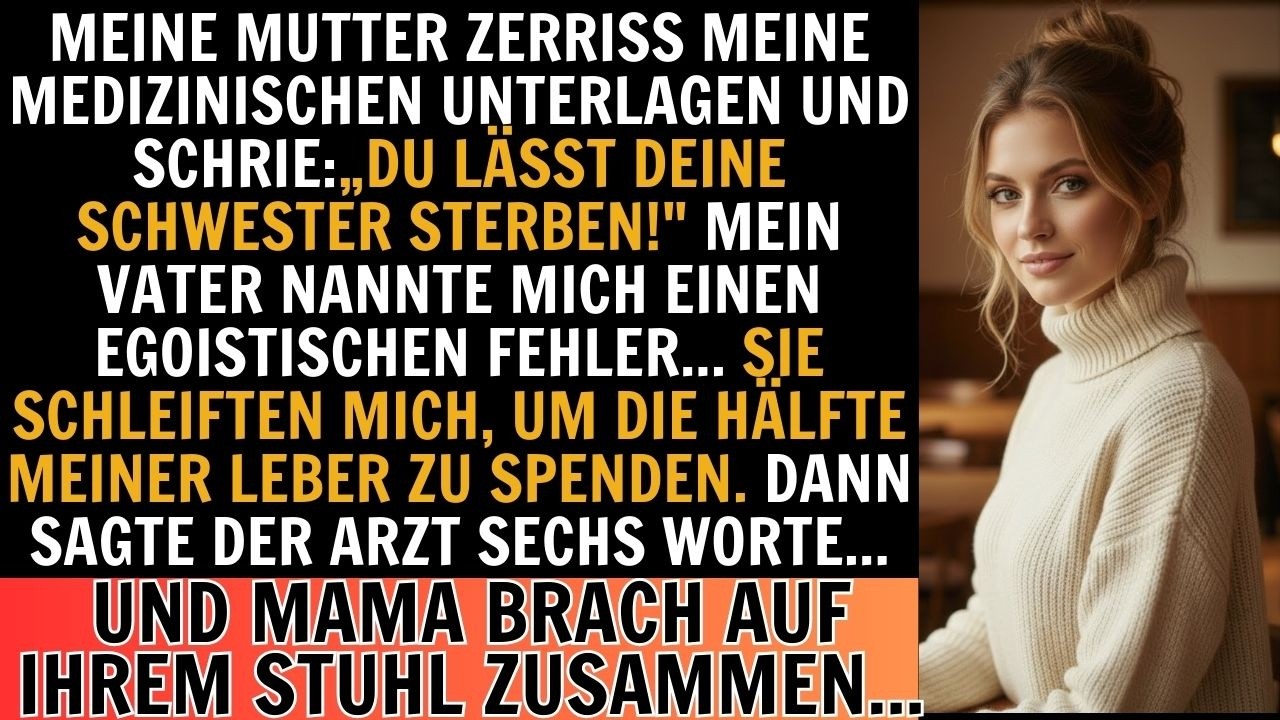 Meine Eltern zwangen mich, meiner toxischen Schwester die Leber zu spenden–ein DNA-Test zerstörte's.