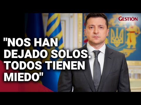 El dramático lamento del presidente de UCRANIA: “Nos han dejado solos” ante RUSIA