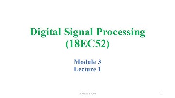 DSP Module3_1 (18EC52)_FIR Filter Design Techniques