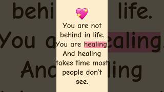 You are not behind. You are healing. #mentalhealthmatters #motivational #inspirationalquotes