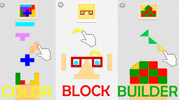 Color Block Builder Puzzle Game lvl 1-35 in 4K !