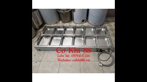 BÀN HÂM NÓNG THỨC ĂN 12 KHAY VIP - Cơ khí 88