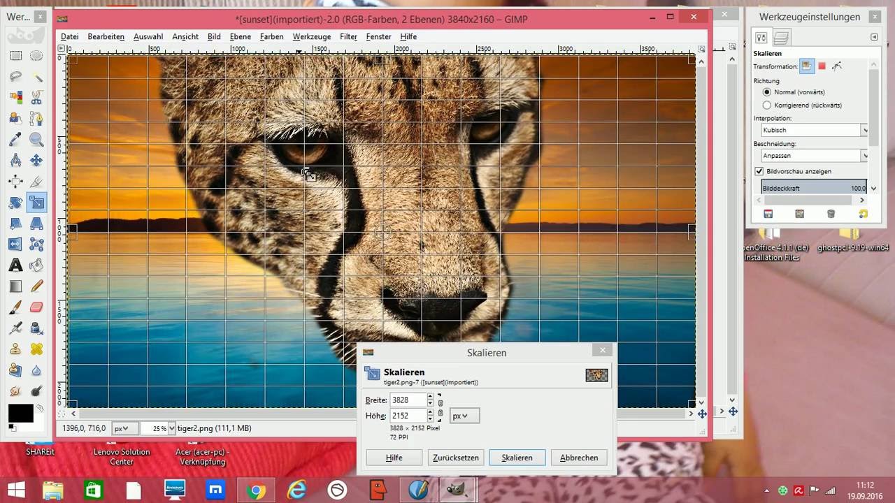 GIMP: Hintergrund transparent machen, ändern oder entfernen