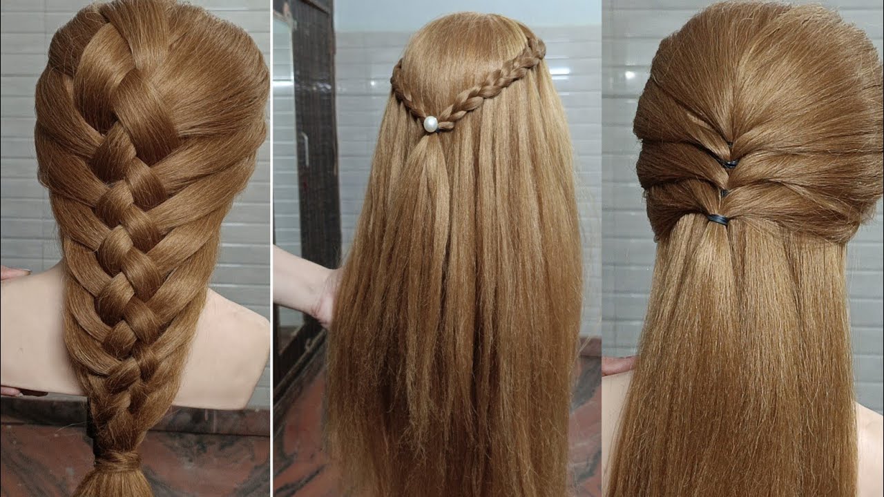 3 Trendy Hairstyle For Girls | New Hairstyle For wedding | 