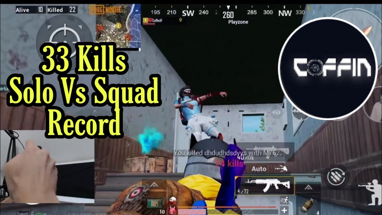 Coffin Record 33 Kills Solo Vs Squad Best Fastest Gameplay || Coffin PUBG || COFFIN LIVE || Coffin