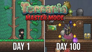 I Spent 100 Days In Terraria MASTER Mode and Here