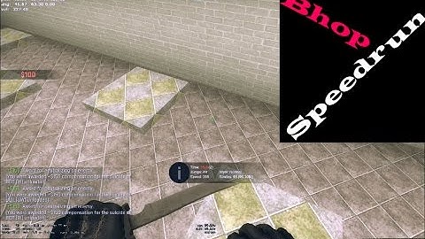 Bhop speed run in CS:GO