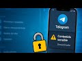 Desactivar el contenido sensible en telegram en 2026