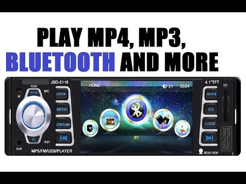 Unboxing Single Din Car stereo JSD 5118 with 4.1" screen. Bluetooth, MP4 & MP3 support