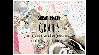 Scrapbook Process Video - Oh Yeah 7th Grade - Scrappy Sisters Scraptember Hop