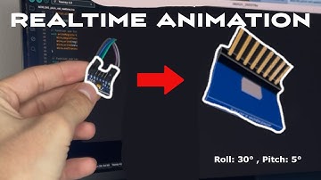 How to ANIMATE  roll and pitch angles with ARDUINO!