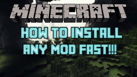 (1.6.4) How To Install Any Minecraft Mod Fast and Easy!!!