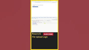 ReactJS Tutorial (File Upload Logic) eCommerce Project, React JS Project, React JS Tutorial #shorts