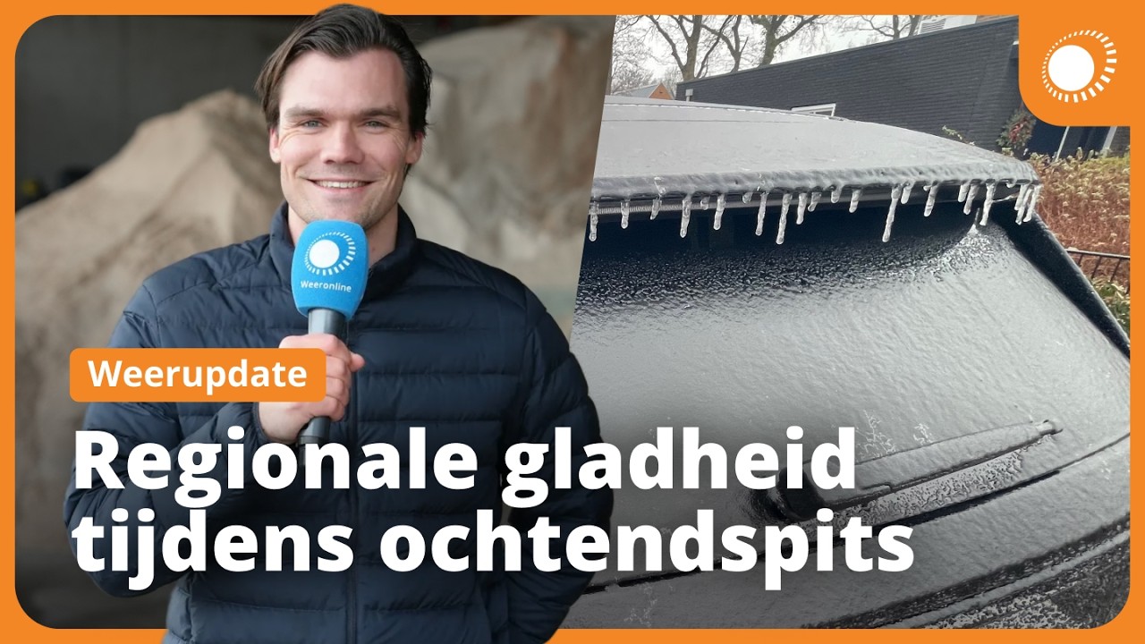Gladheid door ijzel tijdens ochtendspits | Weerupdate
