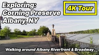Corning Preserve Summer 2021 | Albany NY & Broadway | Walking Tour [4k]