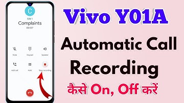 how to auto call record in vivo y01a, vivo y01a me auto call recording kaise kare
