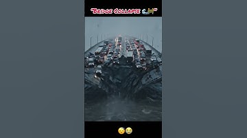 “Bridge Collapse in Heavy Flood 🌊🚧 | Shocking Disaster Moment”bridge breaking flood water