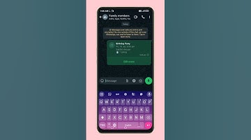 Whatsappல Eventஆ! || Create event on whatsapp || Whatsapp new update || Whatsapp new feature #shorts